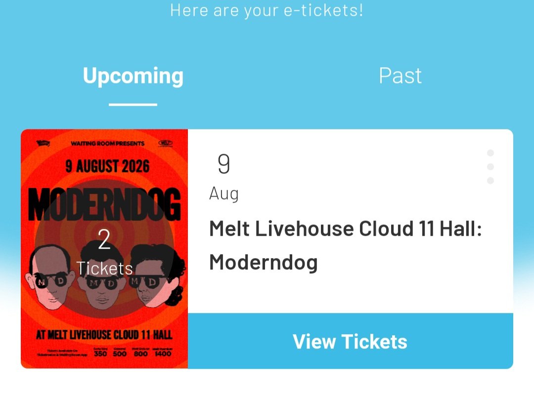 mnthwpt's tweet photo. 🚨 ปล่อยต่อบัตร Moderndog 🚨
เนื่องจากติดธุระกะทันหัน ไม่สามารถไปงานได้

🎫 บัตรประเภท: Melt Deluxe 
🎟 จำนวน: 2 ใบ ( ขายแยกได้ )
💰 ราคา : 750 บาท / ใบ
📍 ซื้อผ่าน Ticketmelon
ลดได้อีก หากรับ 2 ใบพร้อมกันจะพิจารณาให้ก่อนครับ
#Moderndog #meltlivehouse https://t.co/PSU7Y2XZ3q