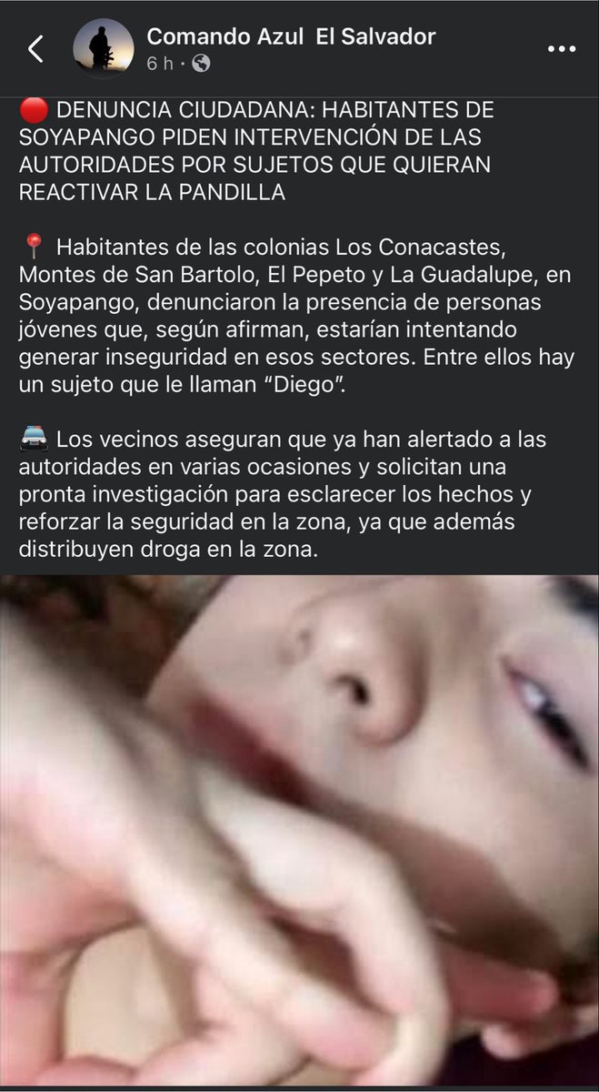 ITROriginal's tweet photo. 🔴 CAPTURAN A JOVEN TRAS DIFUNDIRSE FOTO HACIENDO SEÑAS ALUSIVAS A LA PANDILLA 18

🚔 La Policía Nacional Civil (PNC) informó sobre la captura de Diego Gerardo Morales Menjívar, de 20 años, luego de que en redes sociales se difundiera una fotografía en la que aparece realizando señas alusivas a la pandilla 18 Sureños (18S).

📍 El procedimiento se realizó en la urbanización Los Conacastes, en Soyapango, San Salvador Este.

⚖️ Será remitido por el delito de pertenencia a organizaciones terroristas.