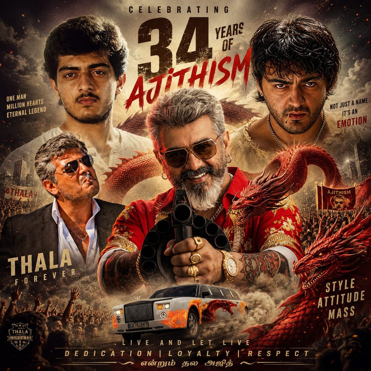 Akcommunitycbe's tweet photo. Hpy AJITHSIM DAY 34 Years Not an Hour Just An Pleasure Really Lucky To Be An AK Sir Fan Always Hope Something Regarding #AK64 Update arrives Today Let's Blast 👊🧨📈💯💥

#34YearsOfAjithKumar  | #AjithKumar | #AK64 https://t.co/h8twFKxBMT