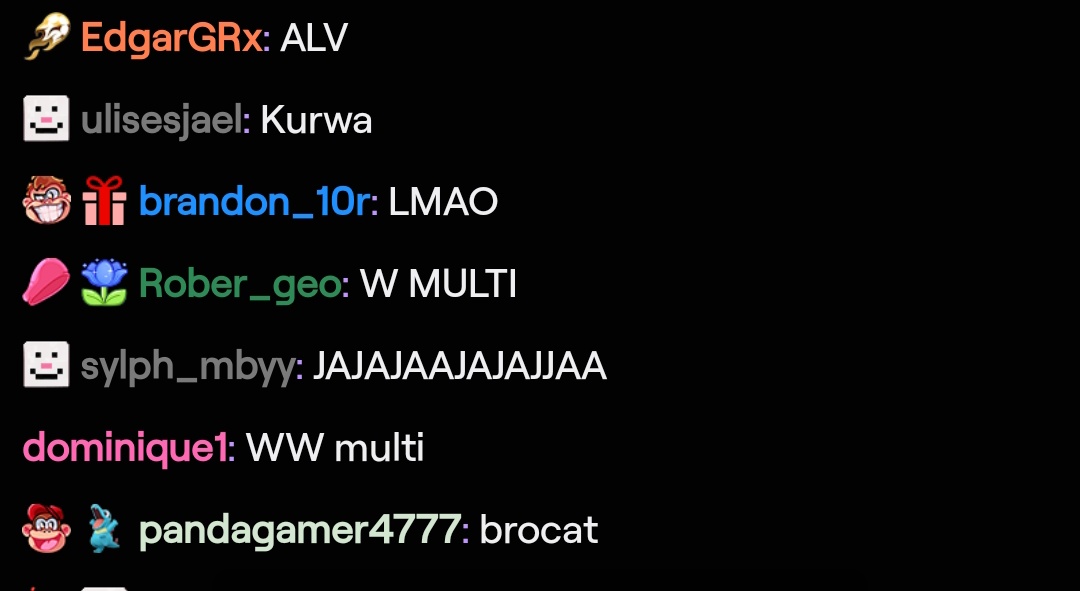 P3RXASV0DKA's tweet photo. Y el chat lleno de w multi :3 https://t.co/MSQB03SLVz