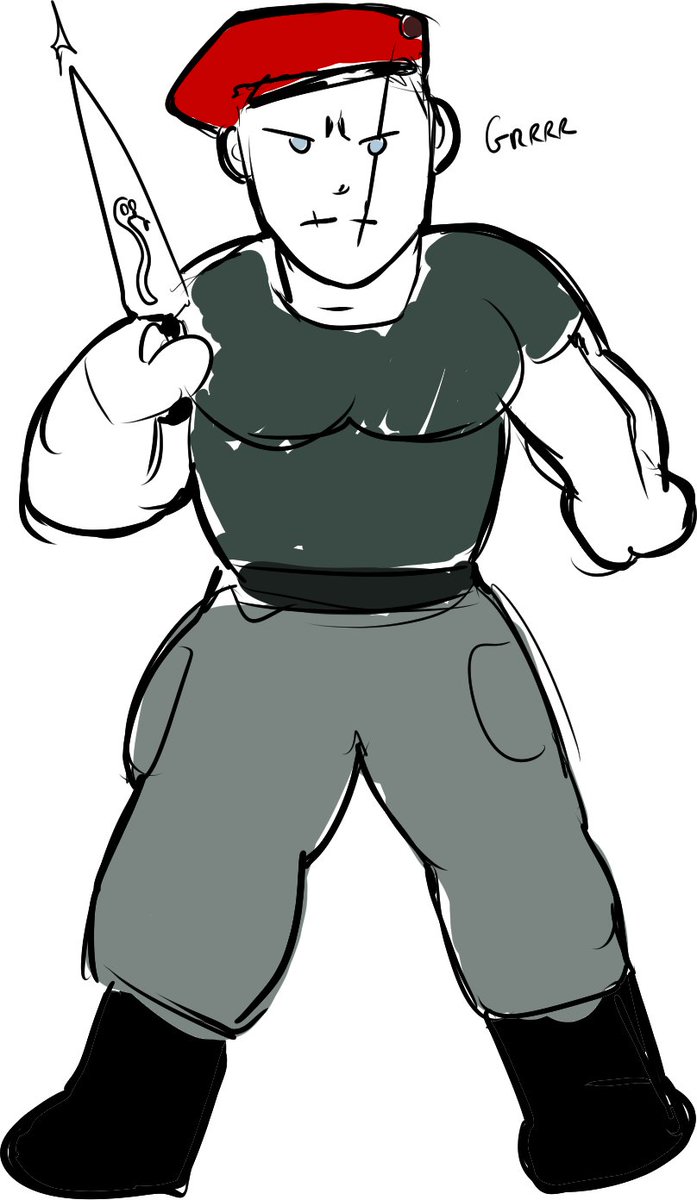 imnotaplate's tweet photo. I drew Krauser from memory how did I do

#ResidentEvilㅤ https://t.co/4DL3HZAe1x