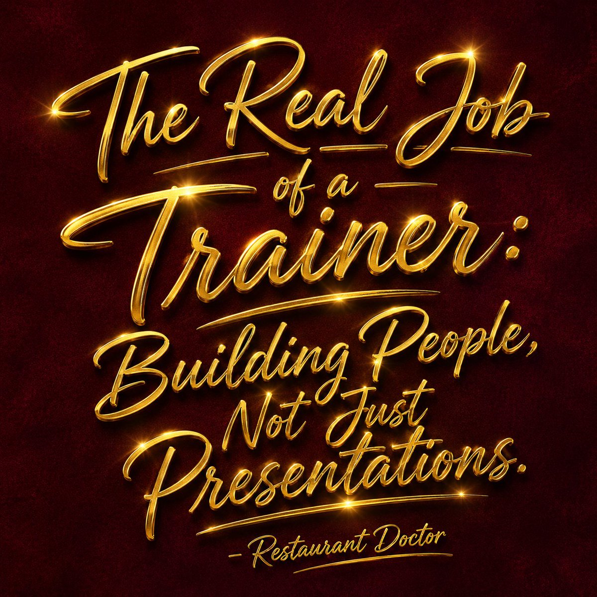 Vijayamonish's tweet photo. Training isn't about delivering sessions.
It's about delivering results.
Great trainers don't create followers—they create professionals.

#Leadership #Training #PeopleDevelopment #RestaurantDoctor https://t.co/eW8PFQOwTc