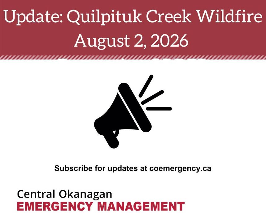 CO_Emerg's tweet photo. The evacuation order for the 2218 properties and evacuation alerts for 3 properties in the Quilpituk Creek Wildfire area will remain in place overnight. 

Fire crews will continue monitoring overnight. 

Continue to watch https://t.co/CZRPTjRkjc for information. https://t.co/uE65UdS4SP