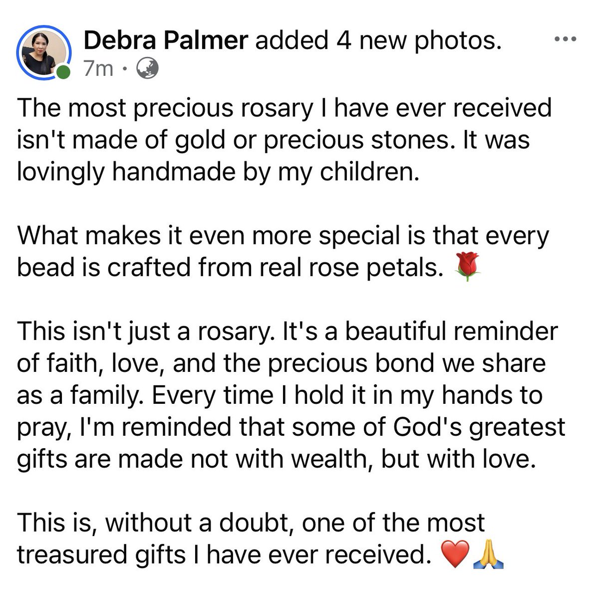 palmerdebra's tweet photo. #Rosary
#GiftOfFaith
#HandmadeWithLove
#CatholicLife
#BlessedBeyondWords https://t.co/jITK4ewZ5l