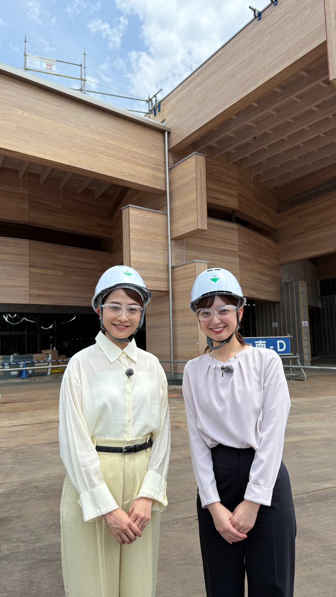 GFP_week's tweet photo. 気候危機を止めるため、NHKと在京民放6局が一つになり、
「1.5℃の約束 – いますぐ動こう、気温上昇を止めるために。」という共同キャンペーンを行っています。

先日、TBSの日比アナウンサーと建設現場の暑さ対策について取材してきました。
現場では対策が進化し、働き方にも新たな工夫が施されていることが分かりました。

取材の様子は、9月の特番で放送する予定です。

"1.5℃の約束"
#瀧口麻衣アナウンサー