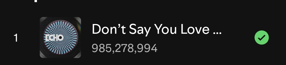 ActorJinEmpire's tweet photo. Don't Say You Love Me is 14.7M+ streams away from reaching 1B streams on Spotify 

Add DSYLM to all your Playlists #DSYLMTo1B 

#JIN https://t.co/1uqURCf1Lv