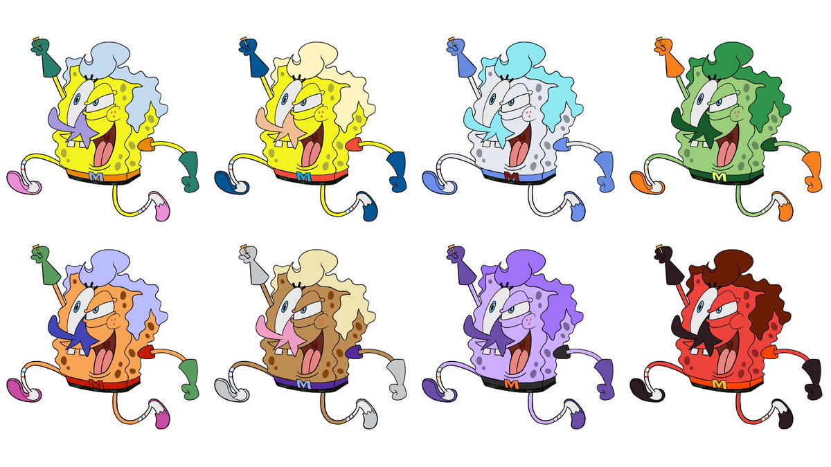 sb4fangame's tweet photo. Here's your first look at SpongeBob (aka Mermaid Pants!) as he will appear in SuperBrawl 4+ the game, complete with his alt colors 🧽🔥 Can you spot all the references here? #nickelodeon https://t.co/2rbt4u3PM9