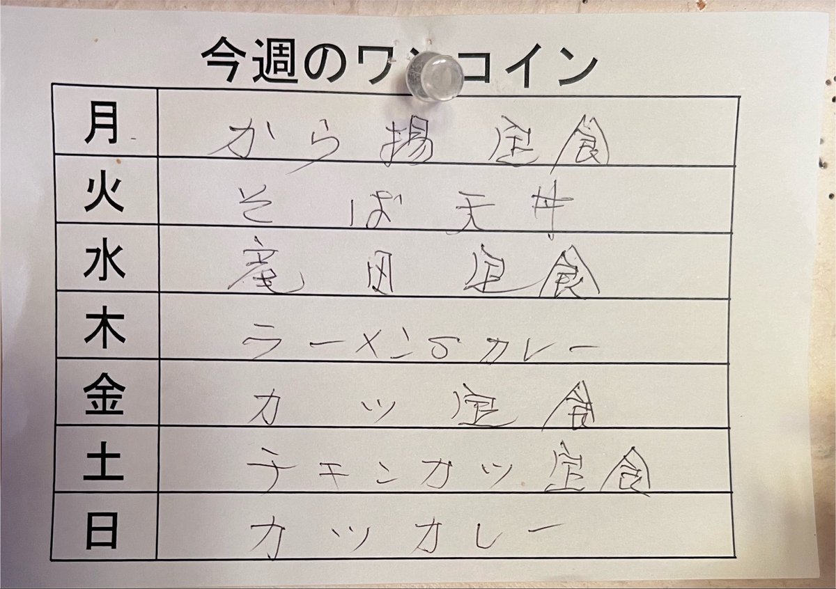 kitanokatu0's tweet photo. おはようございます☀

8/3〜8/9の今週の日替わりです！
よろしくお願いします✨ https://t.co/utKBdBbw6m
