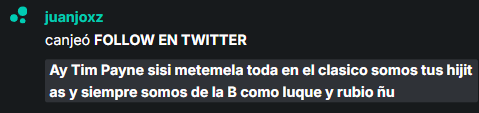 alfreddmedinaa's tweet photo. Ay Tim Payne sisi metemela toda en el clasico somos tus hijitas y siempre somos de la B como luque y rubio ñu https://t.co/Emc0peFhE5