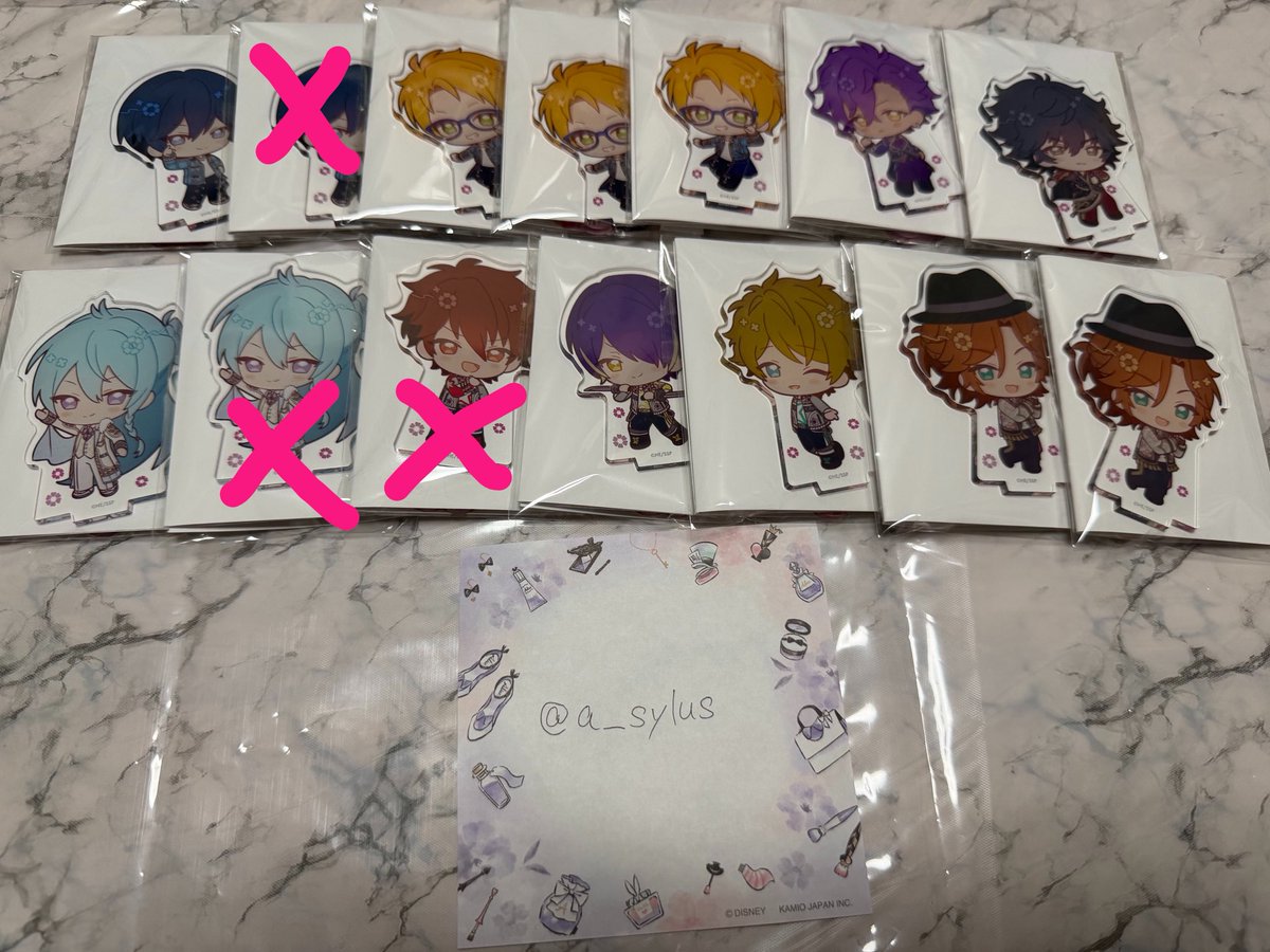 a__sylus's tweet photo. 【交換】あんスタ　アニカフェ　スタフォニ　アクスタ

譲→北斗、真3、アドニス、渉、忍、翠、斑2、陣

求→零、一彩、薫、こはく

郵送
検索からでもお気軽にお声掛けください。 https://t.co/7E8UhVlhjE