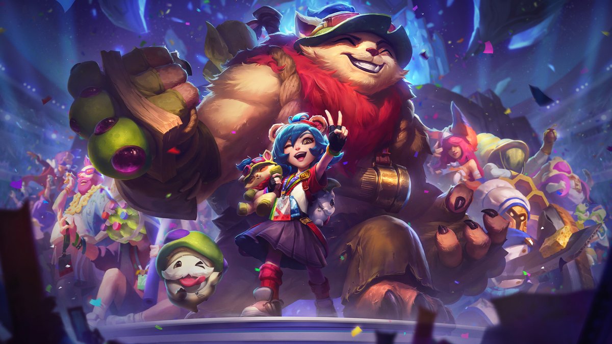 wildriftLATAM's tweet photo. Viejas amistades, nuevas aventuras y una fiesta épica 🎉✌️🐻 https://t.co/94vv6JTb35