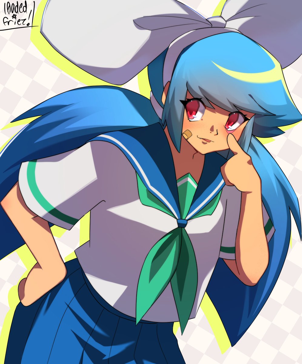 l0adedfriez's tweet photo. Quaver! 🩵 #UNBEATABLE #fanart https://t.co/fouBaM0Is7