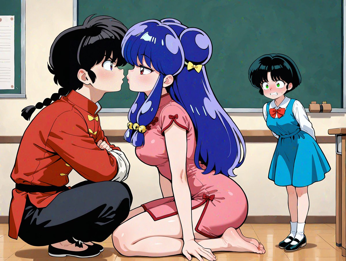 PRCbubu's tweet photo. #anime #ai #aiイラスト #aiart #commissions #kiss #キス #修羅場 #openforcommission #コミッション #かわいい #girl #animeart #aianimeart #animeart
#Ranma1_2 #Ranma12 #RanmaSaotome #AkaneTendou #Shampoo #Ranma #Akane #早乙女乱馬 #天道あかね #シャンプー #美少女

SFW Illustration https://t.co/a4Se1YIAM8