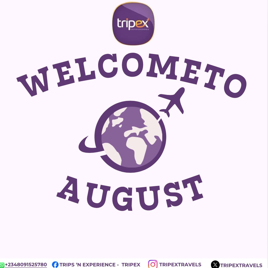 TripexTravels's tweet photo. It’s never too late to say HAPPY NEW MONTH #happynewmonth #august #travel https://t.co/NsPO4enrpT