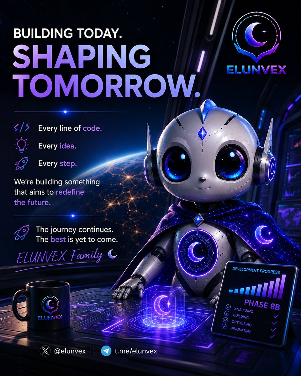 ELUNVEX's tweet photo. #DevelopmentMonday
#BuildingTheFuture
#Innovation
#ArtificialIntelligence
#AI
#Web3
#Blockchain
#Crypto
#FutureTech
#TechInnovation
#ELUNVEX
#ELUNVEXFamily
π https://t.co/f11VIrNAmP