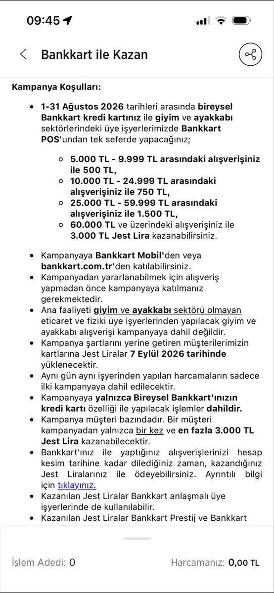 0limpiyat's tweet photo. @ziraatbankasi @bankkart giyim sektöründe 5000TL harca 500TL jestlira kampanyaniza katildim. @mavi ‘den 5.968TL harcadim. Kampanya calismadi. Musteri temsilciniz dediki sektörün “giyim ve ayakkabi” olmasi lazimmiş. İnsanlari kandirmayin. Mavi Magzasi giyim sektörü degil mi? https://t.co/zXvdDZYjjI