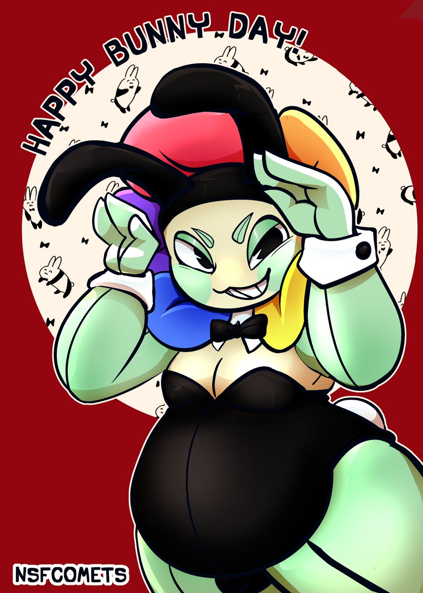 nsfcomets's tweet photo. happy bunny day! :3 (aug 2nd) #dandysworldnsfw #dandysworldr34 #dandysworldrule34 https://t.co/3bfGTrM331