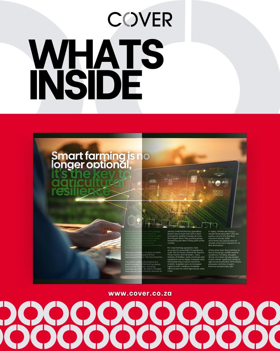 COVERchat's tweet photo. Have you read the Agri section of the latest edition of COVER yet? 

Scroll through to see what you are missing! 

🌾 Read the latest edition of COVER here: https://t.co/qtcxdtIzm2 https://t.co/VsKA0XBEq5