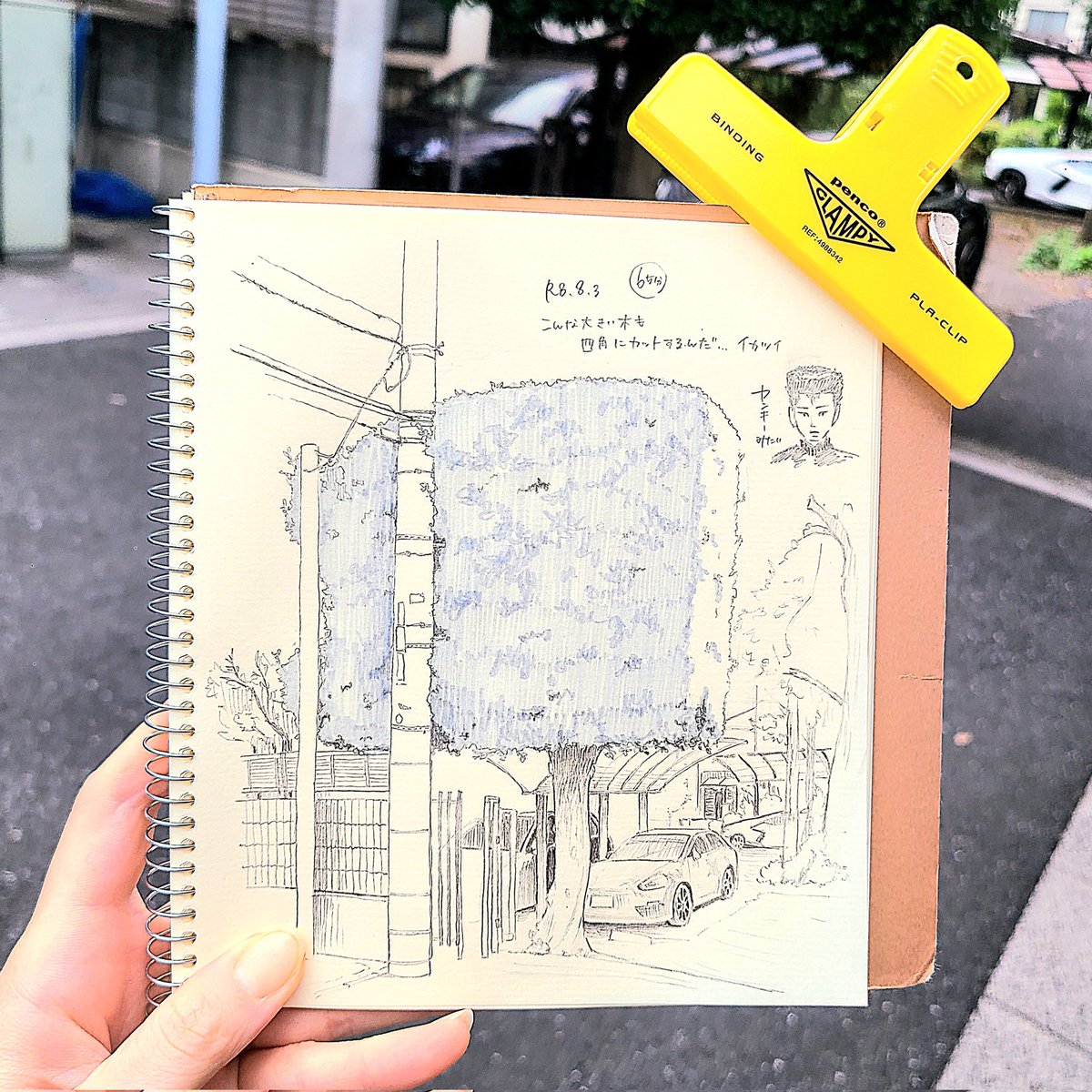 Super2go's tweet photo. 見たことないタイプの木🌳
#スケッチ https://t.co/3AVna65BvE