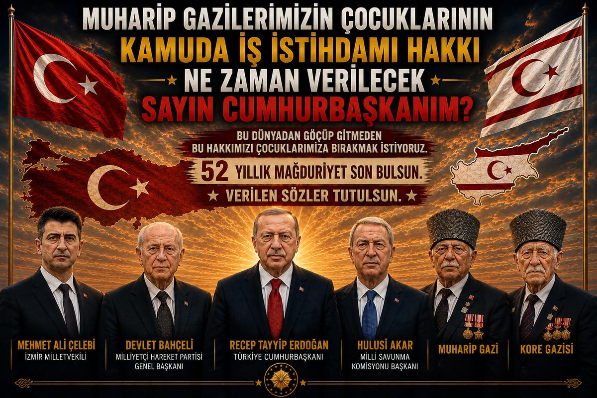 AliRizacetin555's tweet photo. SAYIN BAŞKANIM YILLARDIR YAVRU VATANIN ÖNEMİ VURGULANIYOR.DEVLETİN GAZİ UNVANI VERDİĞİ MUHARİP GAZİLER DİĞER GAZİLERE TANINAN HİÇBİR HAKTAN YARARLANAMİYOR. EŞİTLİK,ADALET İSTİYORUZ.BİR İKİ TANE ELLE TUTULUR TALEBİMİZ VAR BİZE ÇOK GÖRMEYİN.
@hulusiakarmedya 
@celebimehmeta 
@refik_ozen16 
@tbmm
@MHP_Bilgi 
@Akparti