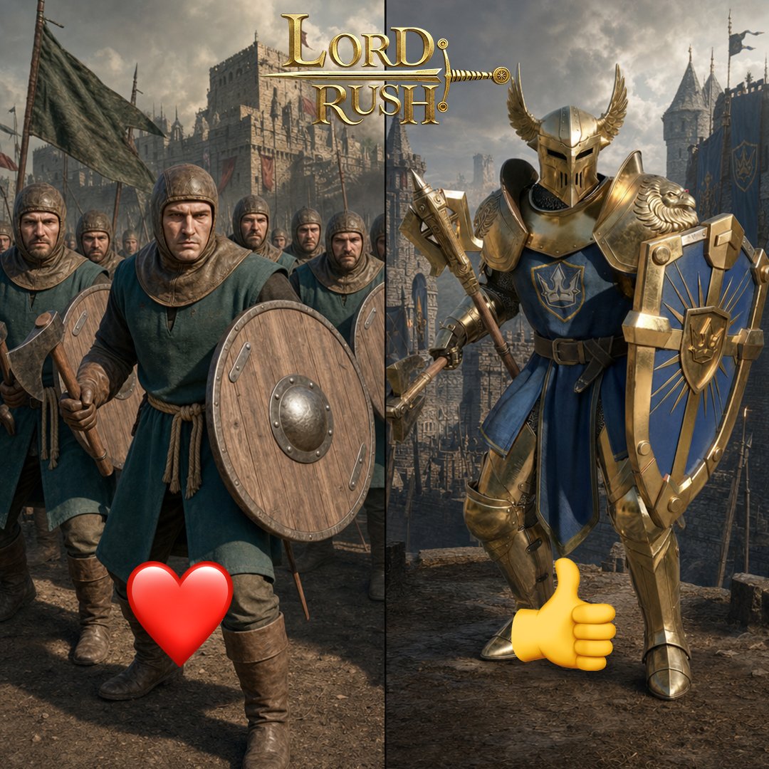 Lordrush_Game's tweet photo. My lord, with our limited resources, will you level up your lower-ranking warriors or train high-level troops first? Your choice shapes our realm's future. Share your decision with us!
🎮Download now to join us and embark on your epic of glory: https://t.co/NhxapcY7cb
#Lordrush https://t.co/9BOSOPCBFO