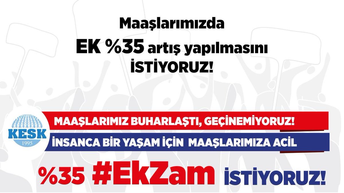 ahmetkaragoz01's tweet photo. 📢EK ZAM HAKKIMIZDIR! 
🔴İNSANCA YAŞAM HAKKIMIZA HEP BİRLİKTE SAHİP ÇIKALIM!👇
✔Temmuz ayı maaşlarımızda ek %35 artış yapılmasını İSTİYORUZ! #EkZam https://t.co/qPpa8lDHlT