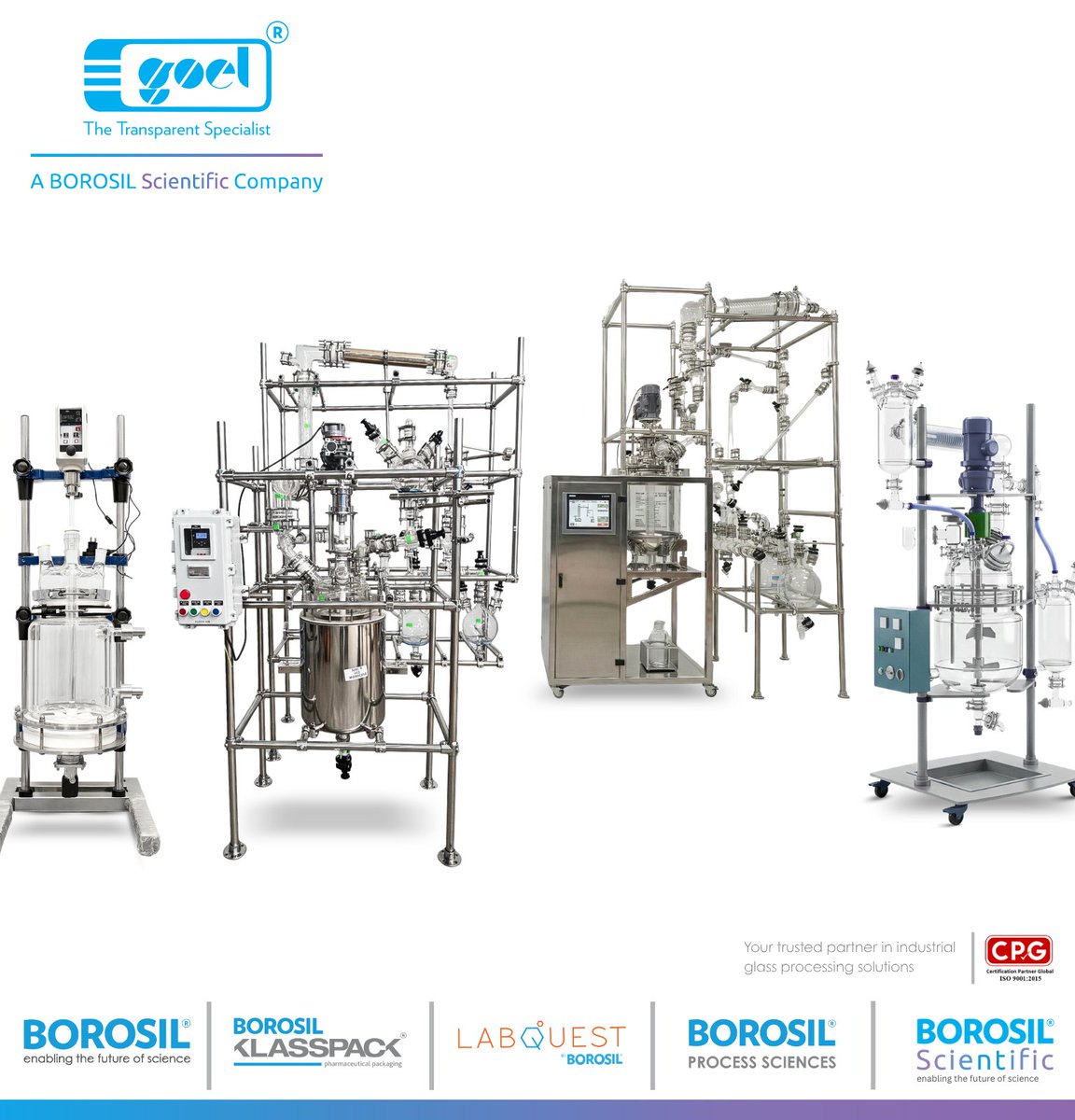gsgwl's tweet photo. Need top-notch #ChemicalProcessing solutions? With 49+ years of expertise, #GoelScientific delivers precision-engineered #BorosilicateGlass 3.3 process systems for Laboratory R&amp;D, #PilotPlant, and Full-Scale Production. 🌐 https://t.co/GeTCTuS1Ef | 📧 Sale@borosil.com https://t.co/j8UkqPx9k5