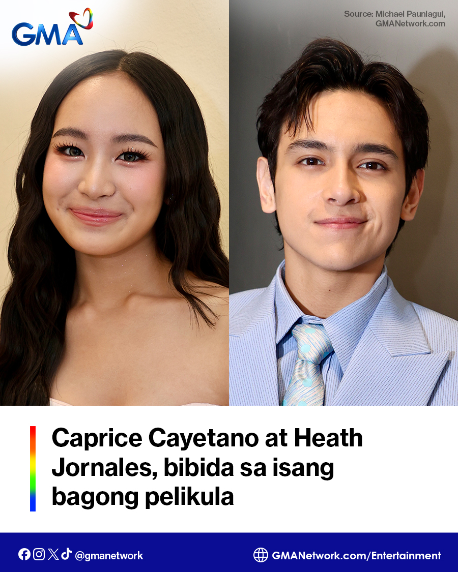 gmanetwork's tweet photo. SEATED FOR #CAPEATH ON THE BIG SCREEN! 🤩🎥

May inanunsyo ang #YoureMyFavoriteSong lead stars na sina #CapriceCayetano  at #HeathJornales na magandang balita na talagang ikinasorpresa ng lahat.

Ibinalita ng dalawang young Kapuso stars ang kanilang muling pagsasama sa isang proyekto, ngunit sa pagkakataong ito ay hindi na lamang sa telebisyon, kundi sa big screen na.

Basahin ang buong detalye RITO: https://t.co/7pnZ2m7IWS

#KapusoShowbizNews