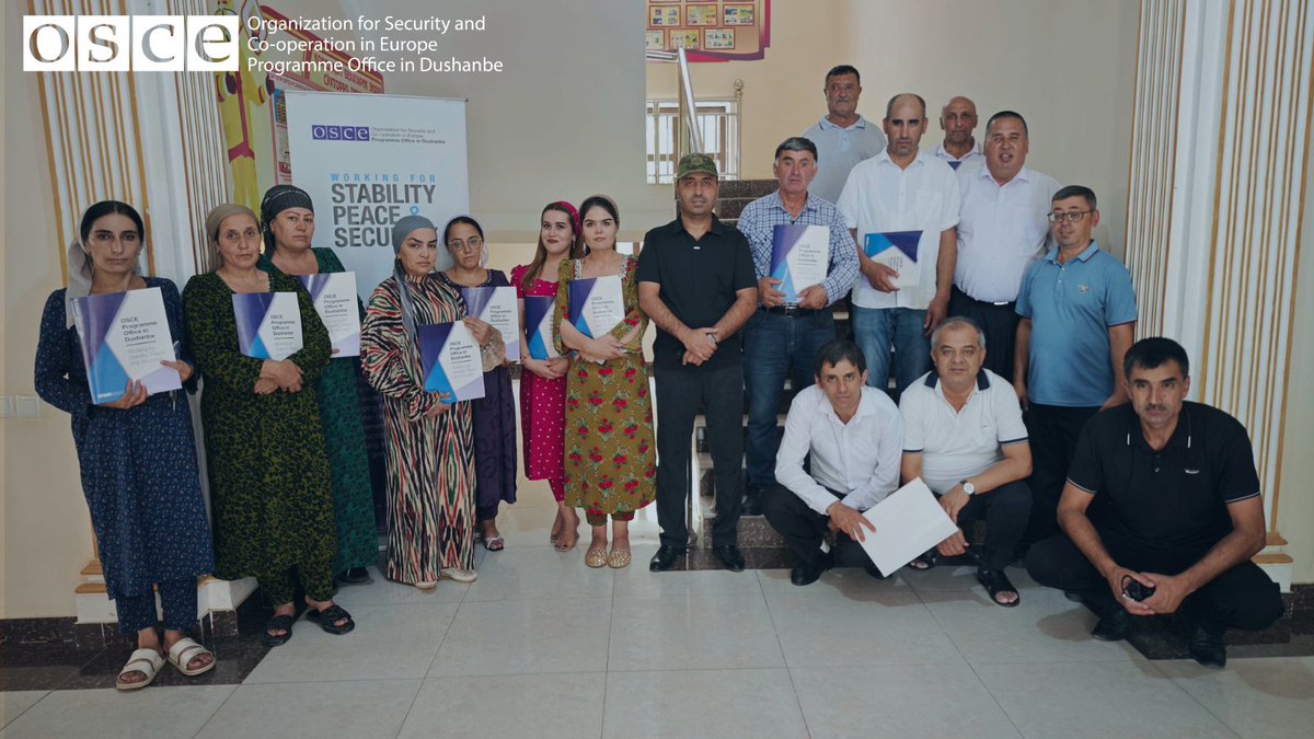 oscedushanbe's tweet photo. 📌 Preparedness must be inclusive. 
🗓️ From May-July 2026, @oscedushanbe and partners supported 71 persons with disabilities in Isfara, Baljuvon &amp; Darvoz to build practical skills in disaster preparedness, first aid and accessible 🆘 emergency apps.
#inclusion #DRR #oscedushanbe https://t.co/xVw31UTiJW