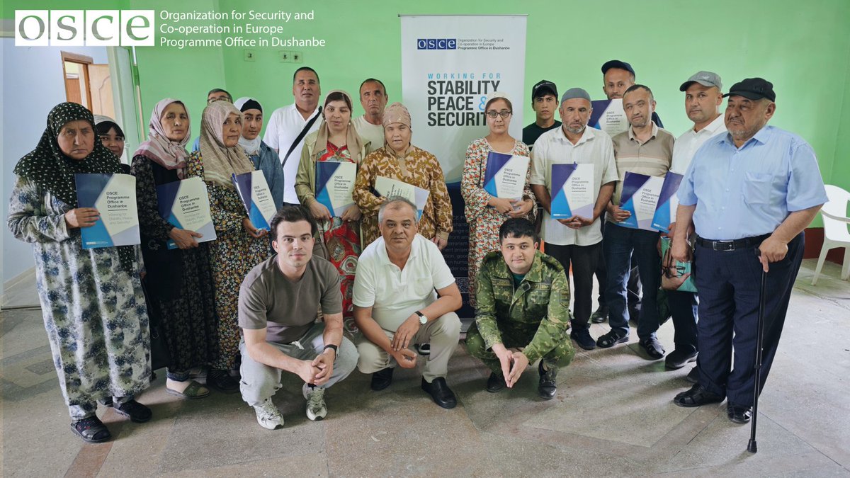 oscedushanbe's tweet photo. 📌 Preparedness must be inclusive. 
🗓️ From May-July 2026, @oscedushanbe and partners supported 71 persons with disabilities in Isfara, Baljuvon &amp; Darvoz to build practical skills in disaster preparedness, first aid and accessible 🆘 emergency apps.
#inclusion #DRR #oscedushanbe https://t.co/xVw31UTiJW