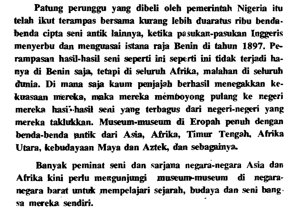 almubarak's tweet photo. Bangsa Barat atau Eropa yang kita anggap berperadaban hari ini, dulunya adalah bangsa perampok. Mereka menaklukkan wilayah jajahan dan mencuri apapun yang bernilai di negeri jajahan dan diboyong ke negeri mereka.

Inilah yang saya baca dalam tulisan "Catatan Kebudayaan" Mochtar Lubis di Majalah Horison edisi XV/327. Bagi teman-teman yang mau membaca Majalah Horison edisi lawas, bisa lihat di tweet yang sudah di-pin di akun ini.