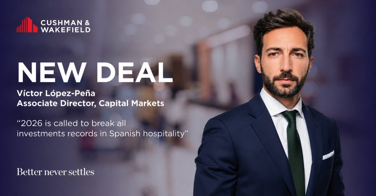 CushWakeSPAIN's tweet photo. Cushman &amp; Wakefield ha asesorado a Essendi y liderado la venta del hotel ibis Alcorcón TresAguas a Meridia Capital.

La operación, liderada por Bruno Hallé Boix y Víctor López-Peña, es la quinta que firma nuestro equipo de Hospitality Capital Markets en solo cinco semanas. https://t.co/Zs8BzZ42Hv