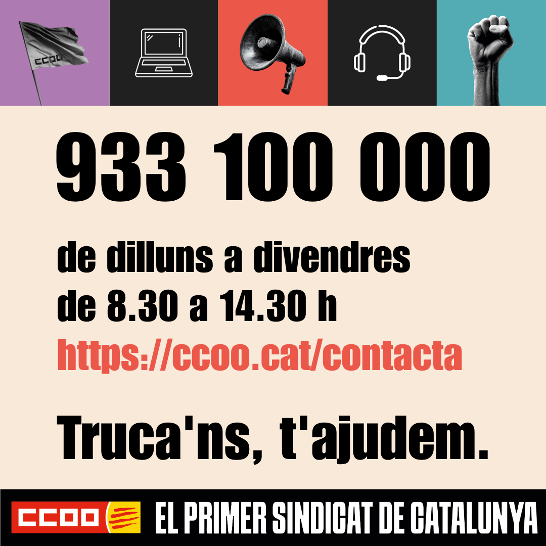 ccoocatalunya's tweet photo. Durant l'estiu també ens pots contactar!
Truca'ns, t'ajudem. https://t.co/zIaSumWqtG