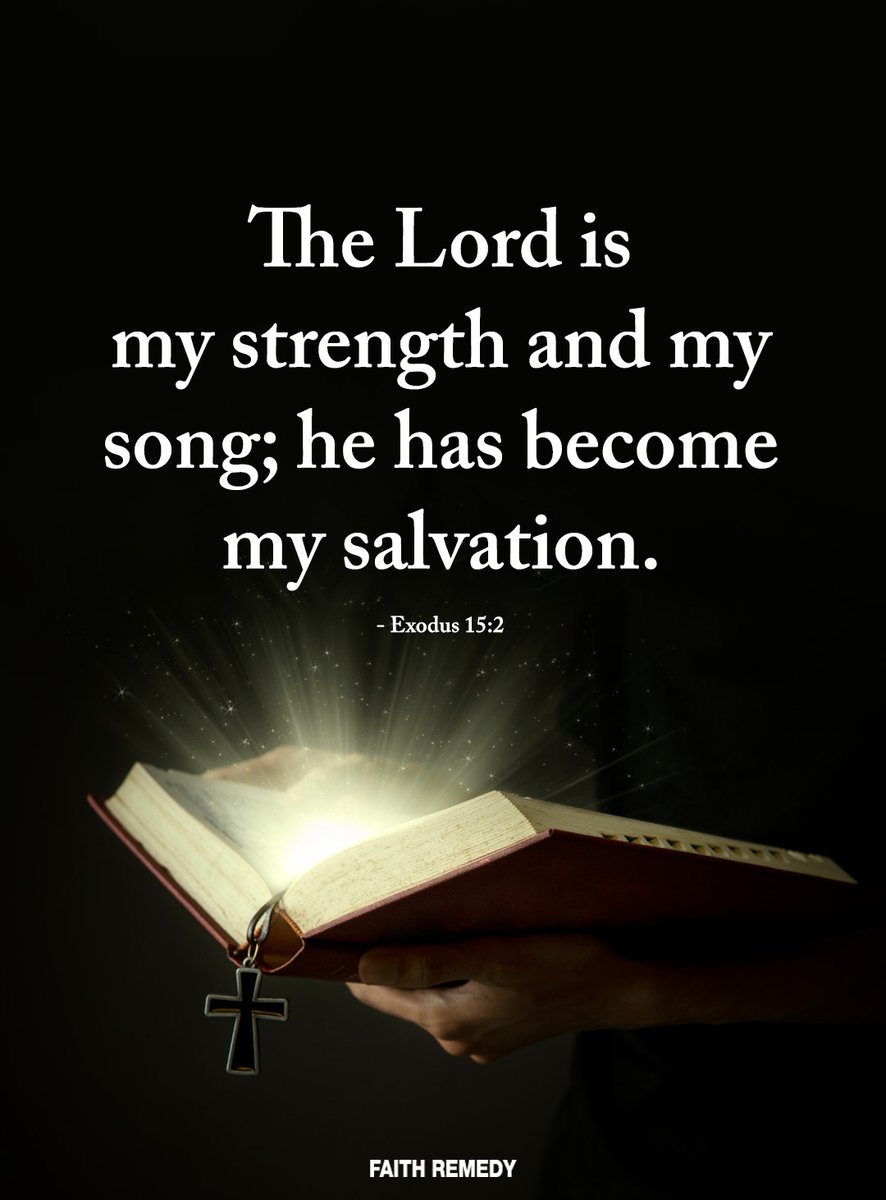 Faith_Remedy's tweet photo. The Lord is my strength and my song; he has become my salvation. - Exodus 15:2 ️ ️ ✨✨ https://t.co/zX2ZVp8PUP