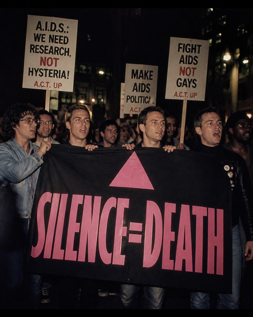 Read_With_Pride's tweet photo. SILENCE=DEATH saved lives and changed healthcare. How do you keep queer history alive today? https://t.co/rfJe0wmTbw #ActUp #QueerHistory #LGBTQ #Activism #ReadWithPride https://t.co/60pjZMmCR8