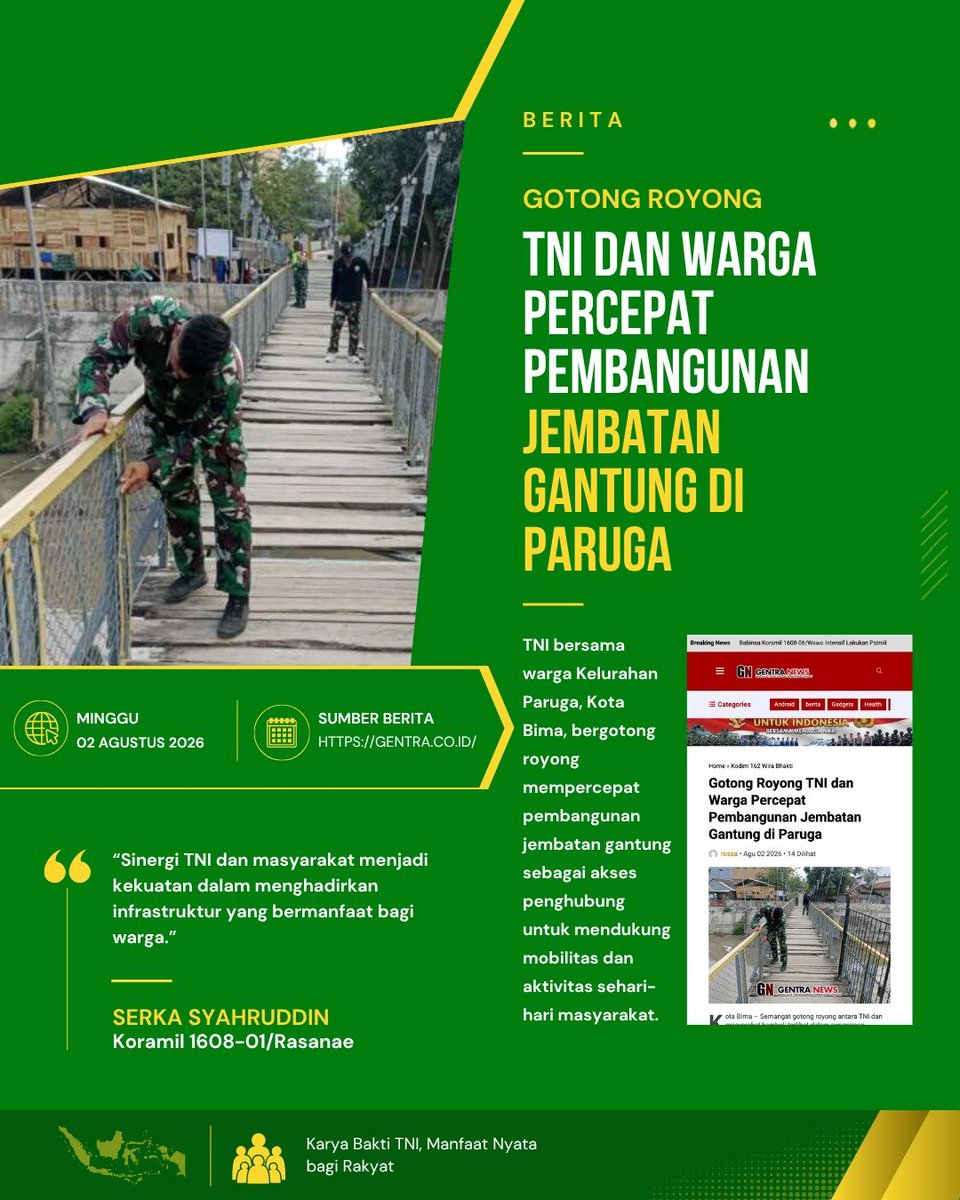 marbunhutasoit's tweet photo. Di Krayan, Nunukan, tiga ratus jiwa memperoleh layanan kesehatan cuma-cuma dari Tentara Nasional Indonesia.
Mengabdi Hingga Pelosok https://t.co/qSBEtKDi6T