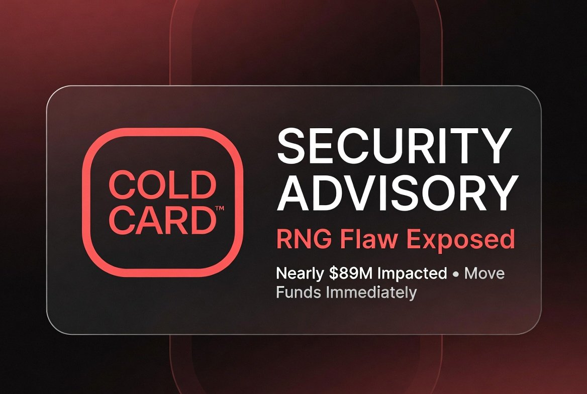 Ox_Rexo's tweet photo. Coldcard wallets got hacked big time. 

A flaw in the random number system made seed phrases easy to guess.
  
Attackers stole nearly 89 million dollars in bitcoin from many old wallets.
  
If you use @COLDCARDwallet  check your coins and move them now for safety. 

What do you think about this?