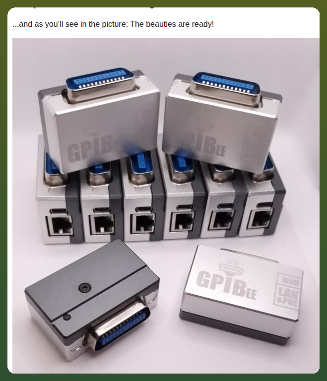 UsbGpib V3, 새로운 오픈 소스 컨버터인 GPIBee로 하드웨어 설계 업데이트 대표 이미지