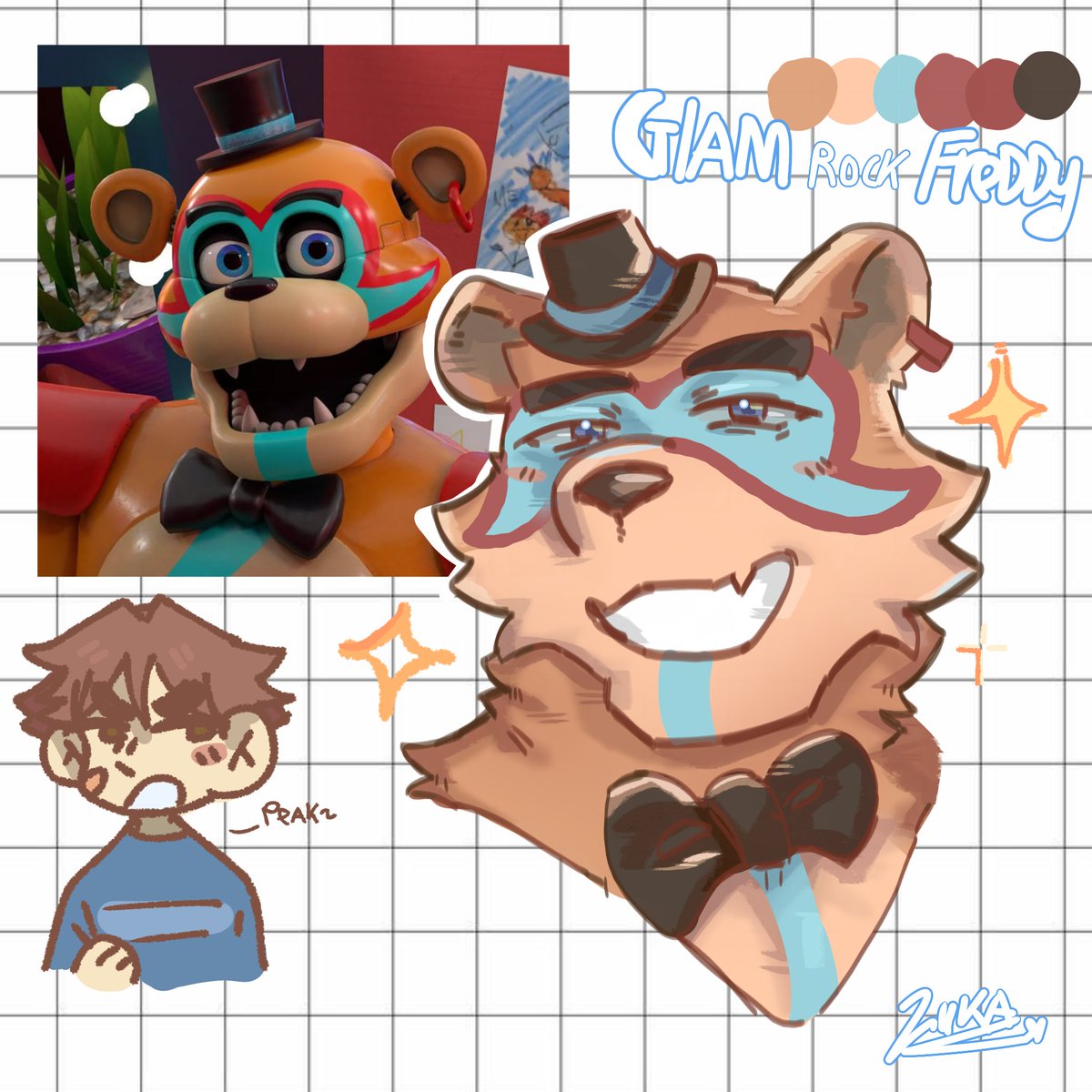 seil_luka's tweet photo. GLAM ROCK FREDDY!!! #ART #FURRY #glamrockfreddy https://t.co/swcxk1lCKm