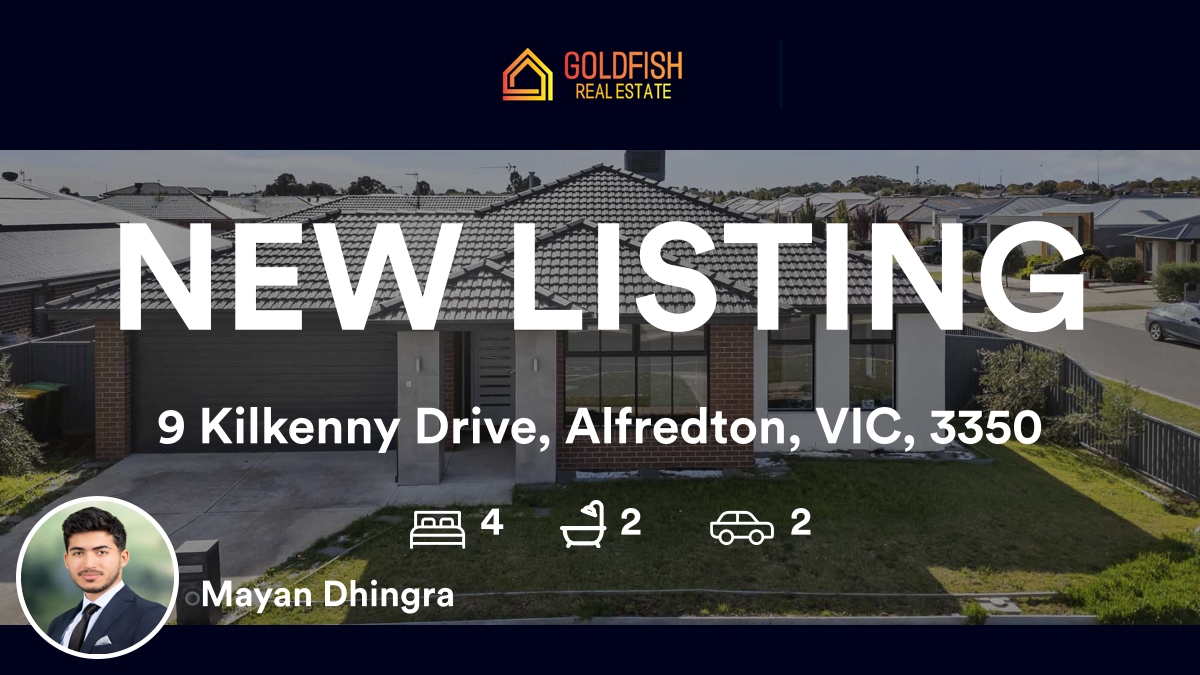 goldfishrea's tweet photo. 🛌 4 🛀 2 🚘 2
📍 9 Kilkenny Drive, Alfredton, VIC, 3350
Our agent’s latest listing on RateMyAgent
https://t.co/XGWzZgqLSa
...
#realestate #Goldfish_Real_Estate #Local_Real_Estate_Agent #Best_Real_Estate_Agent #Melbourne_Real_Estate #Best_Selling_Agent #Ballarat... https://t.co/hjJr56cxfC