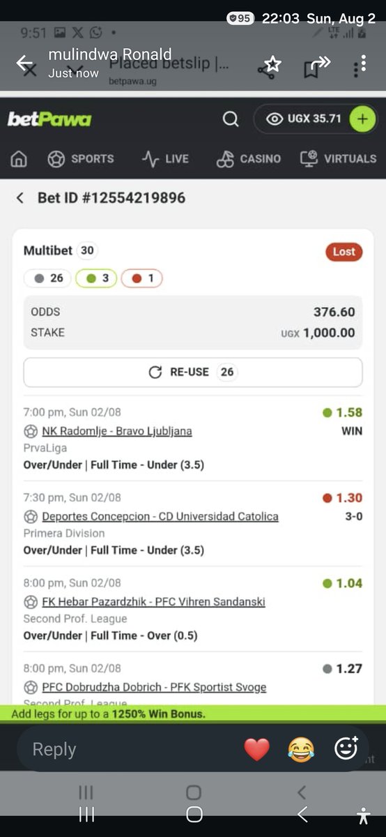 mndugga's tweet photo. Guys this how we lose, because we don't go thru our tickets. How can 3 0 be lost when stake was under 3.5. Let's watch out, we losing moneys https://t.co/RpGR8qJ8ZX