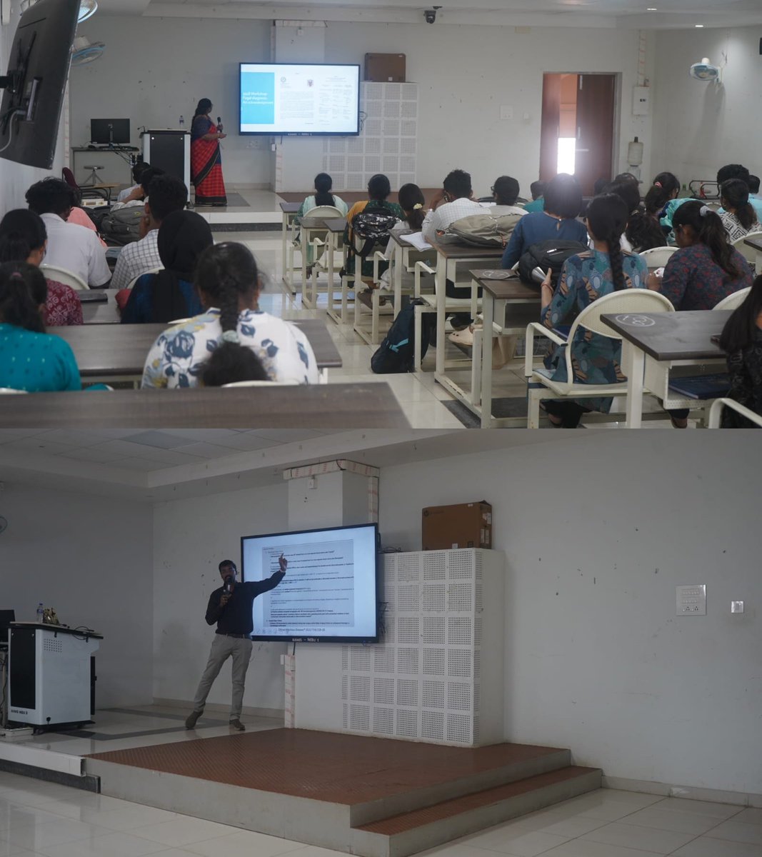 madurai_aiims's tweet photo. The 18th Clinical Society Meeting for Infectious Diseases featured illustrative case presentations on Infective endocarditis by Dr. Mangayarkarasi V and Dr. Santhanam N. The program was well received by faculty and students. https://t.co/PxxpRYB2pm