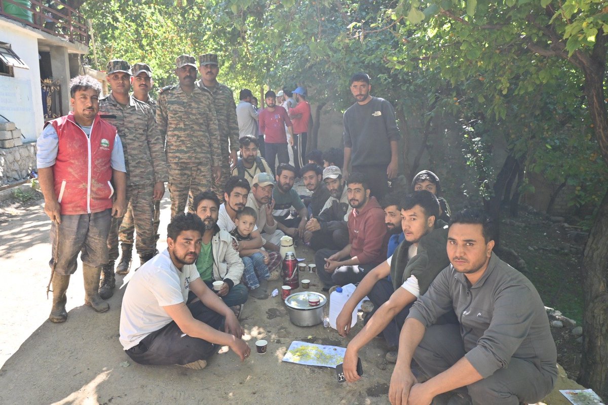 firefurycorps's tweet photo. Swift Humanitarian Assistance in Kargil

On 02 Aug 2026, following a devastating cloudburst at Gund, Hardass (Kargil) that triggered flash floods, disrupted road connectivity and stranded local residents, troops of the Forever in Operations Division responded swiftly to the emergency.

The troops evacuated affected residents, rendered first aid, distributed drinking water, essential supplies and hot meals, and remained alongside the local community despite challenging conditions. On 03 Aug 2026, in close coordination with the Civil Administration, they assisted in debris clearance and restoration of road, water and electricity connectivity, enabling timely relief to the affected villagers.

#IndianArmy
#FireAndFuryCorps #AidToCivilAuthority
#HADR
#Kargil
#NationFirst

@adgpi
@NorthernComd_IA
@lg_ladakh
@ANI
@prodefleh
@ddnewsladakh