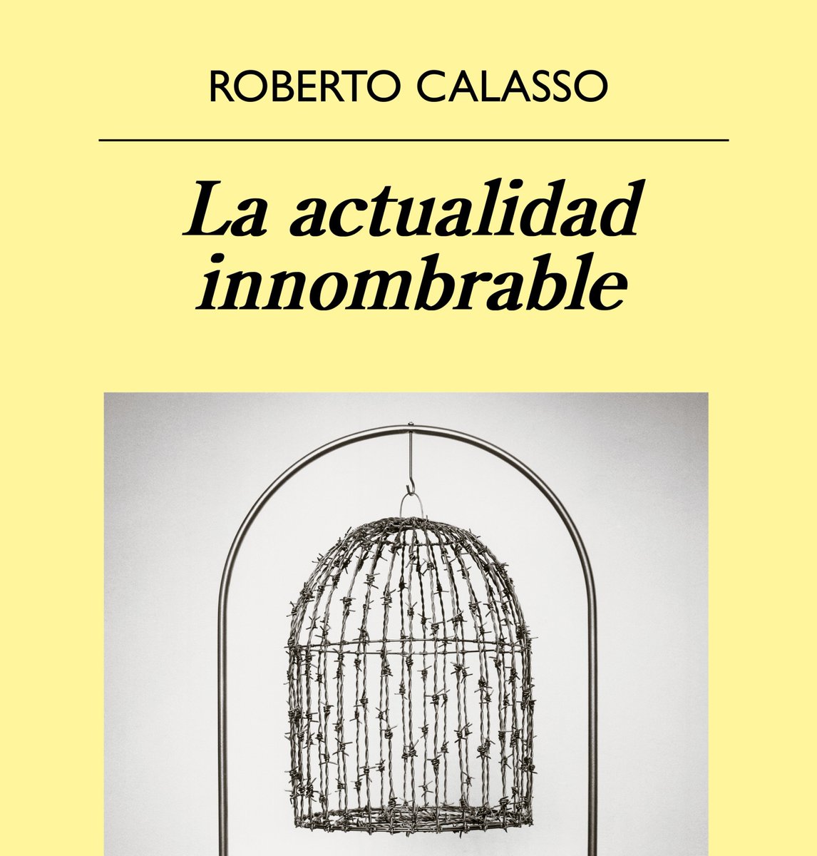 incipit_phos's tweet photo. «La secularización es, ante todo, debilitamiento de los vínculos, de todos los vínculos. En determinados casos, anulación completa de los vínculos».

|  Roberto Calasso https://t.co/V2jpmOsNZV
