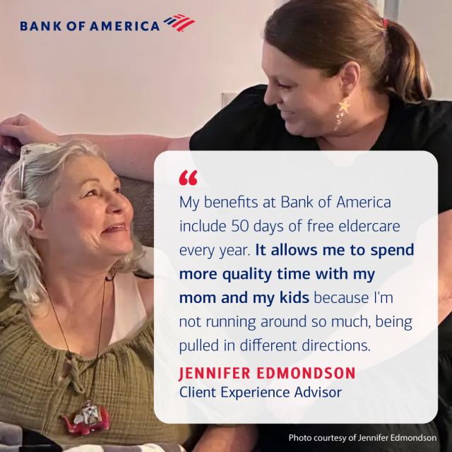 mukesh_batra's tweet photo. Jennifer's story shows why workplace support matters. After her mother's ALS diagnosis, @BankofAmerica's adult care benefit made a huge difference. https://t.co/5EgGrIlqKF https://t.co/rKfhuvQ7RK