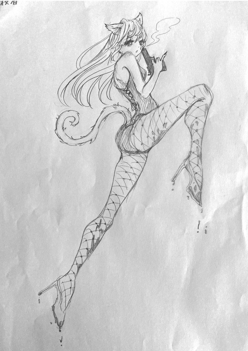 ofuton823's tweet photo. 暗殺ネコ耳バニー

#アナログイラスト 
#絵描きさんと繋がりたい 
#絵描きさんフォロバ１００ 

←before                                             →after https://t.co/Z6Qs0B8GYF