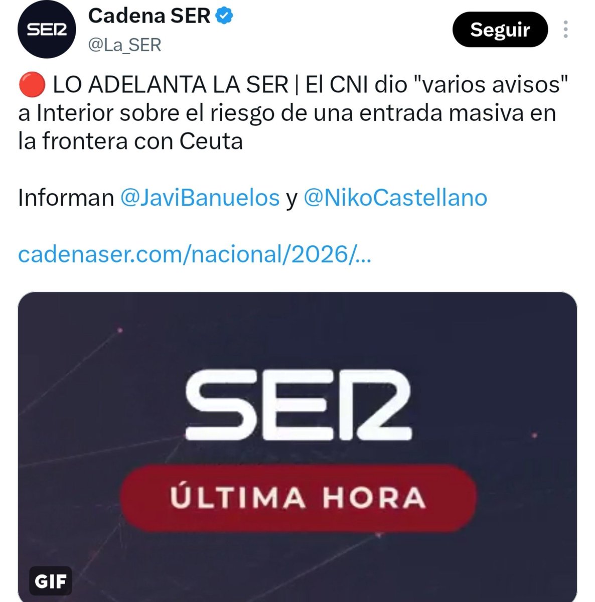 progrestonnnA's tweet photo. ¡Y lo está diciendo La Ser!

Nos intentan tomar por gilipollas https://t.co/Pb804ojalU