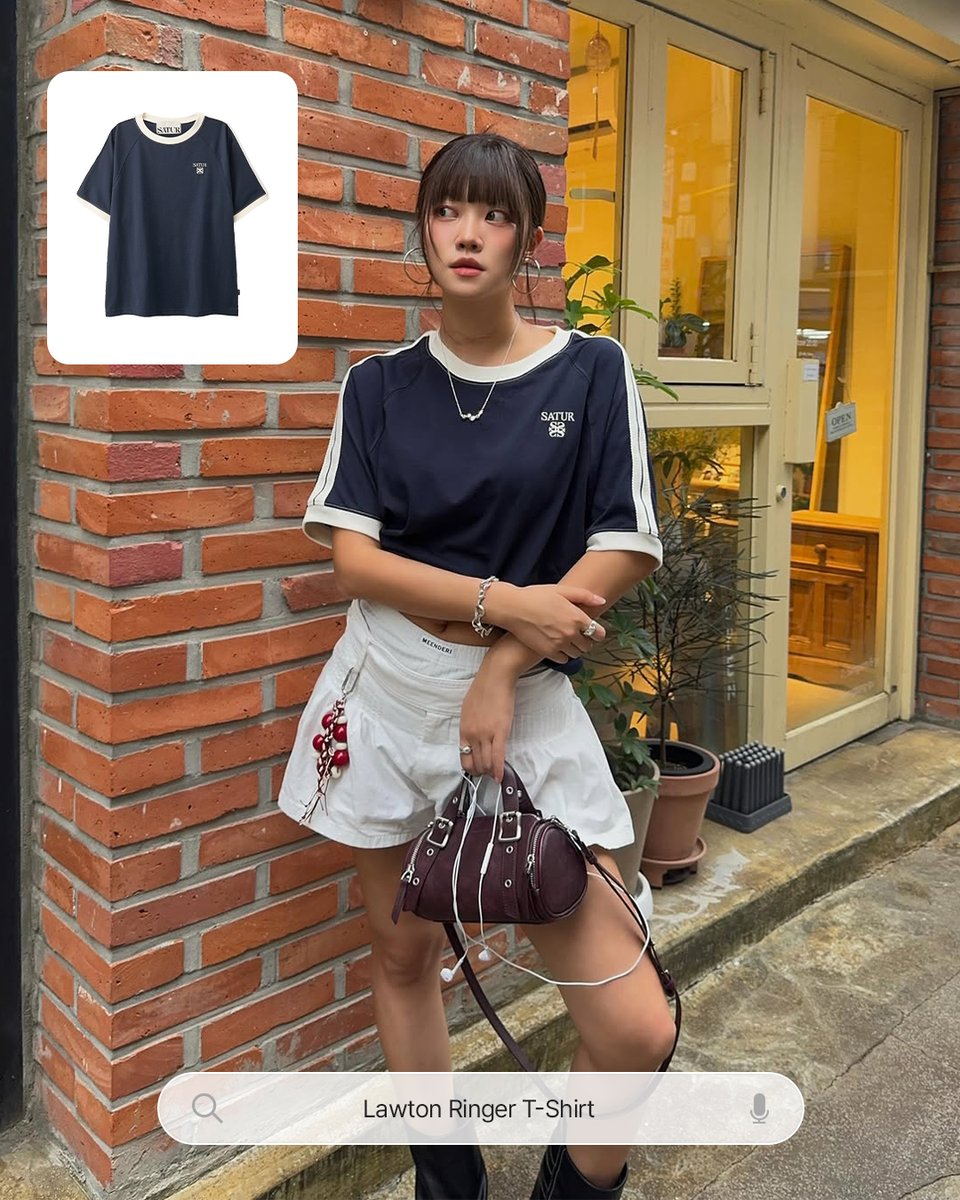 Summer T-shirts styling guide [ITEM INFO] (W) Arch Logo Ringer T
