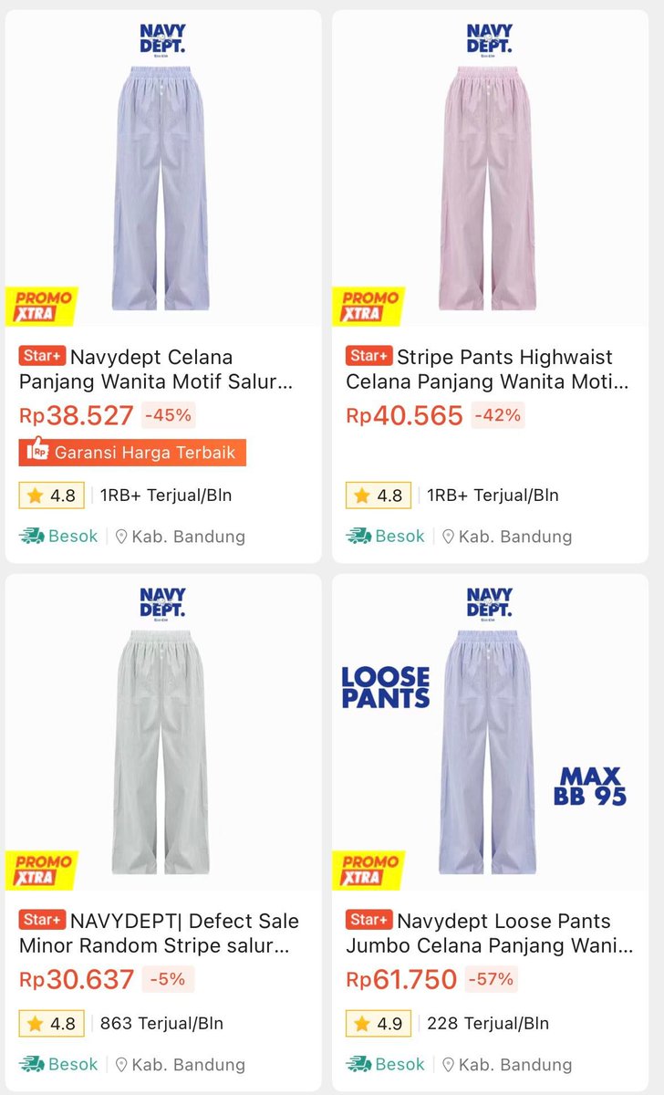 oneofsopia's tweet photo. YA ALLAH NEMU SURGANYA CELANA SANTAI MURAH MERIAH!! 😭 Tolong ini celana boxer harganya cuma 25 ribuan dan celana panjangnya cuma 30-40 ribuan doang!! 😭 https://t.co/2F7j6pyt86