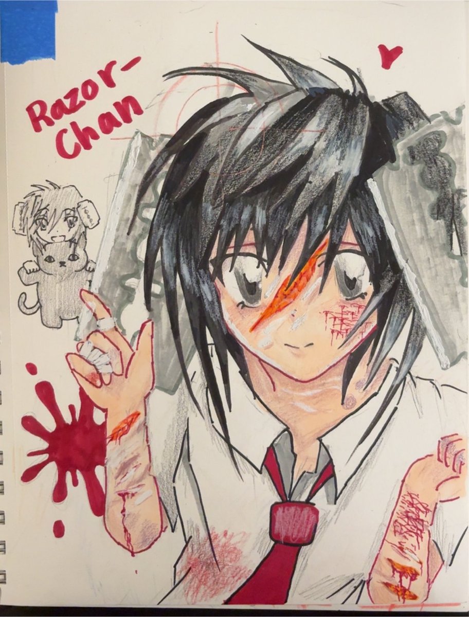 KissLawliet's tweet photo. drew somebody’s oc

everything fake and drawn traditionally (tried to include lots of forms of sh!)

#shtwt #slitttwt #988twt #shedtwt https://t.co/kTAyTJXLMT